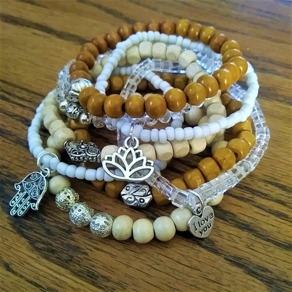 Sherry Moss Jewelry - New 8 Beaded Boho Bracelets